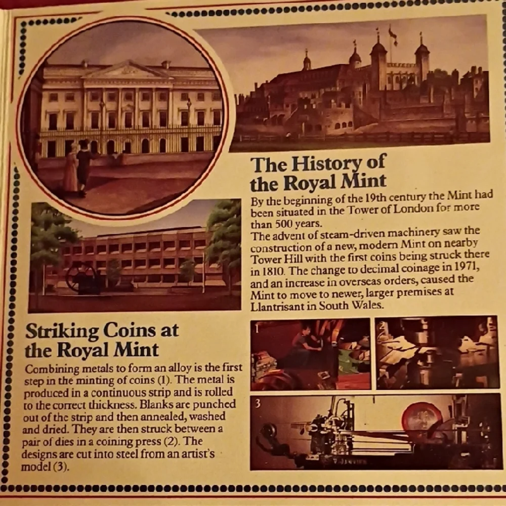 1985 Royal Mint Brilliant Uncirculated Sealed Coin Collection With Facts Folder